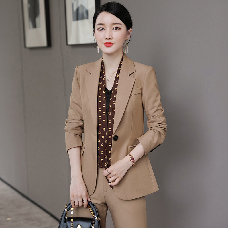 漂亮老板娘西装套装春秋时尚气质高端总裁职业装西装