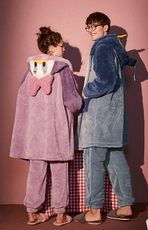 Disney Donald Duck nightgown for women fall/winter coral long pajama suit with thick nightgown Disney Donald Duck nightgown for women fall/winter coral long pajama suit with thick nightgown