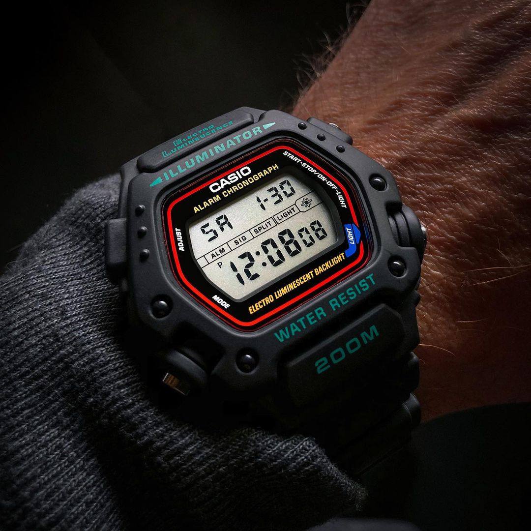 casio卡西欧复古设计怀旧经典款小蛙人手表dw2901vs200m防水