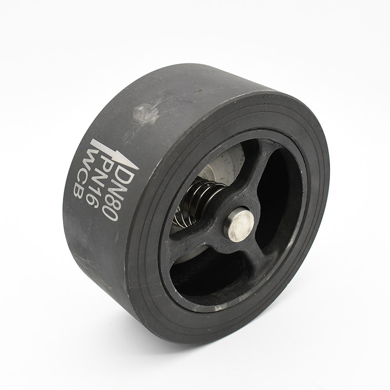 wcbh71h-16c25c铸钢夹式止回阀碳钢蝶形单向阀h71h止回阀