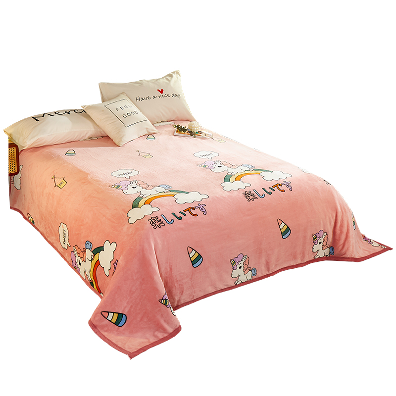 加绒床单冬款牛奶单件毛绒冬季绒被单人珊瑚床单