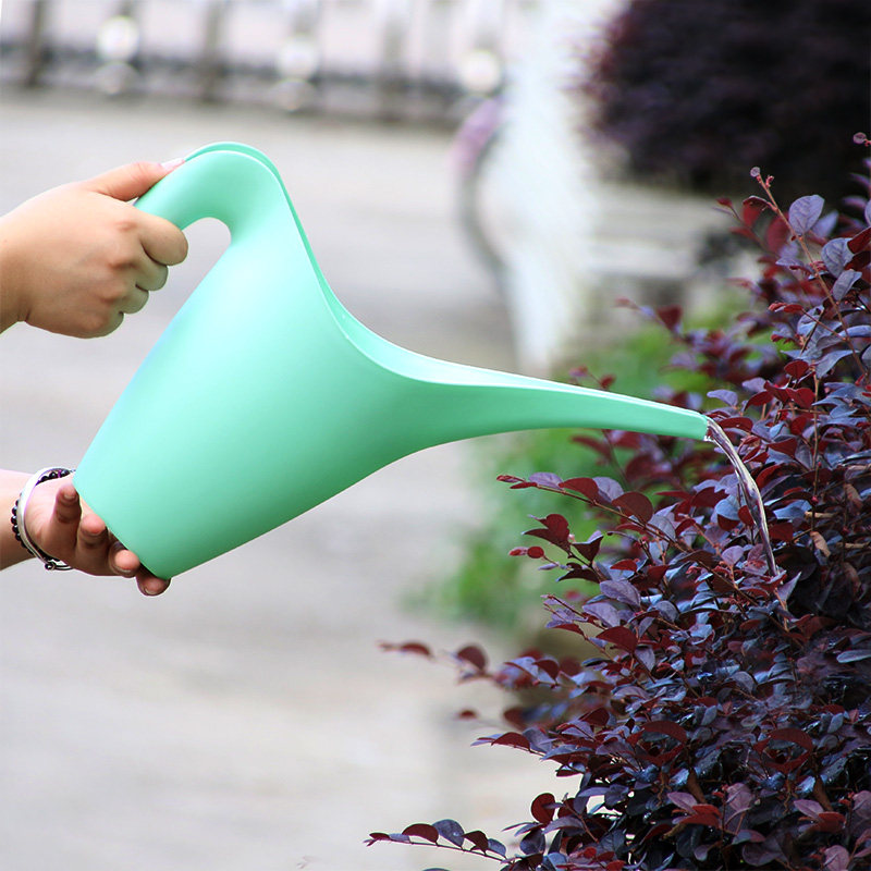 老花农 阳台洒水壶浇花园艺工具家用长嘴塑料浇水壶 大容量浇花壶