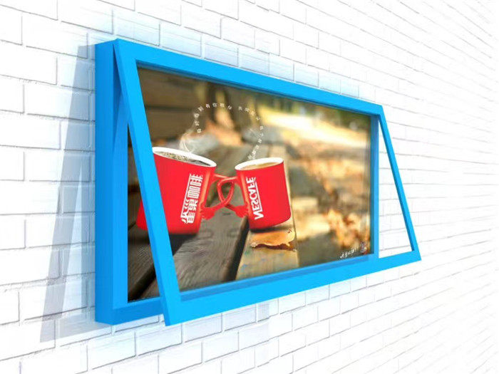 灯箱滚动壁挂式广告挂壁户外墙体墙面护栏护栏灯灯箱