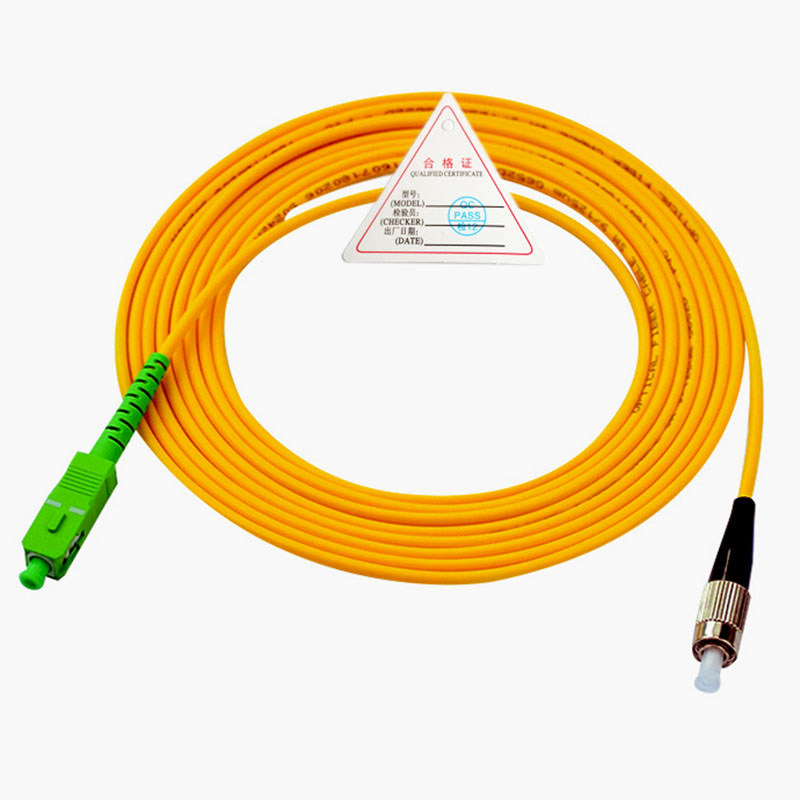 广电upc光纤跳线电信apc8度角端面连接跳纤尾apcfc光纤跳线