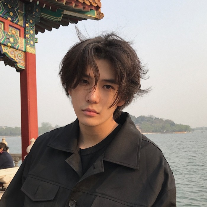 假发男短发中分刘海卷发韩版帅气逼真网红抖音同款男士整顶假发套