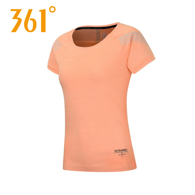 361 degree women's casual sports brand clothing top quick drying T-shirt Women's official cotton trendy loose fitting short sleeved T-shirt
