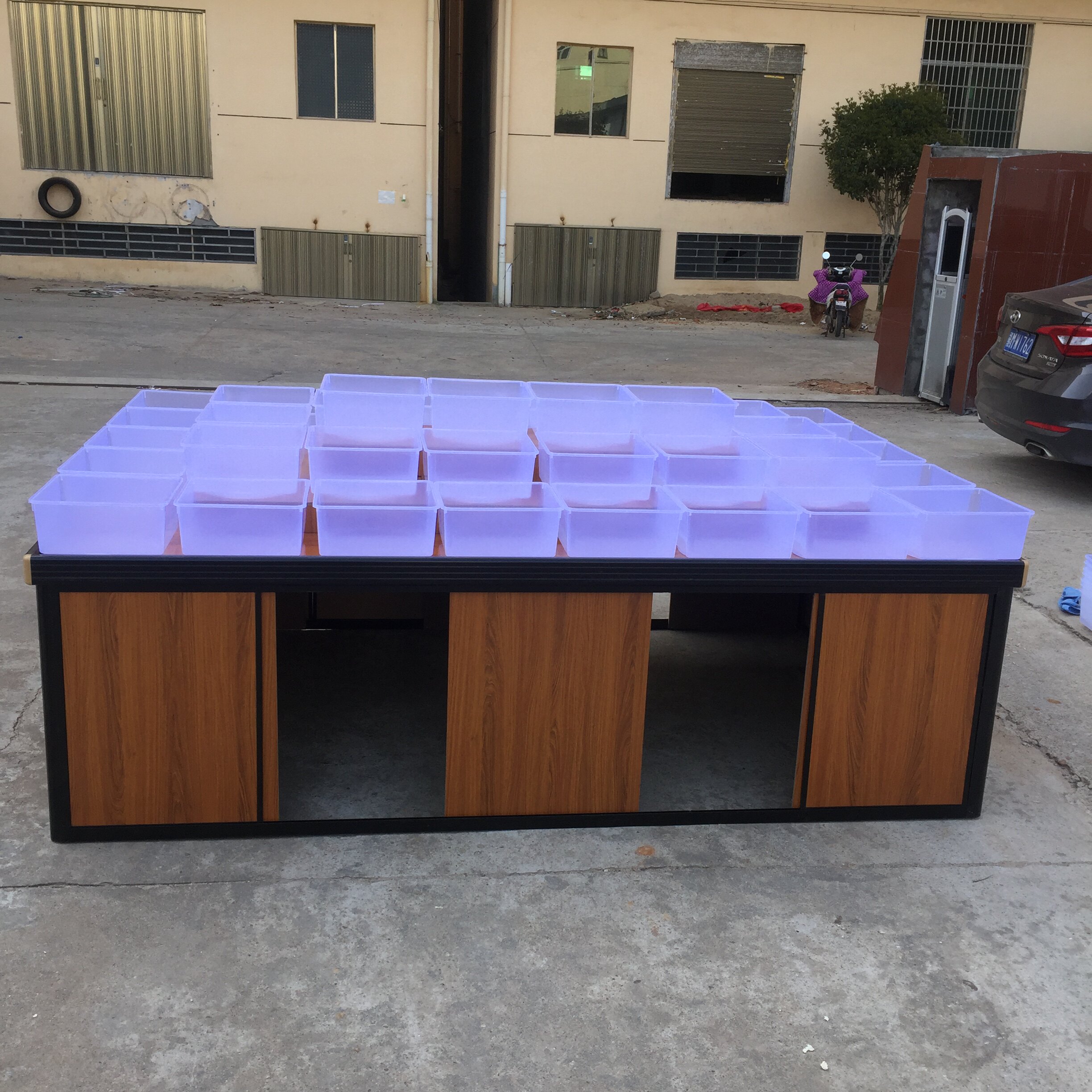 超市便利店铝合金零食展柜糖果干果散称散货散装食品货柜堆头货架