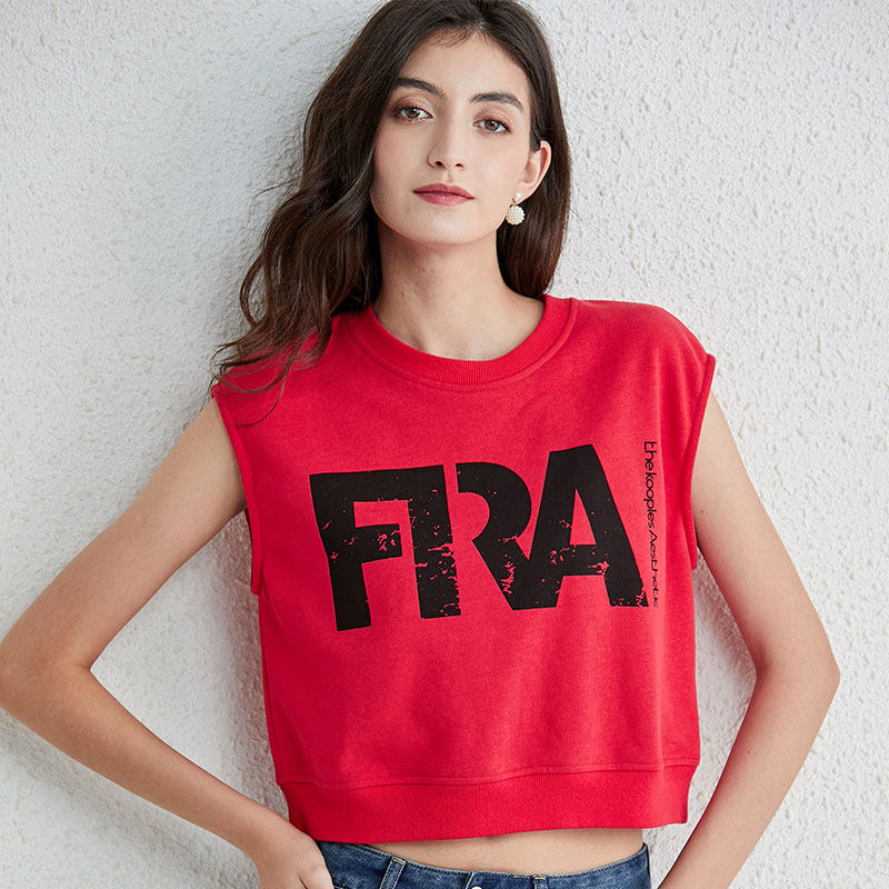 无袖卫衣90437t恤