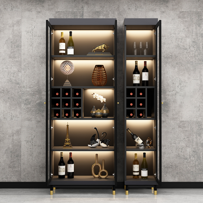 玻璃酒柜现代简约客厅靠墙意式轻奢高档柜子家用酒柜
