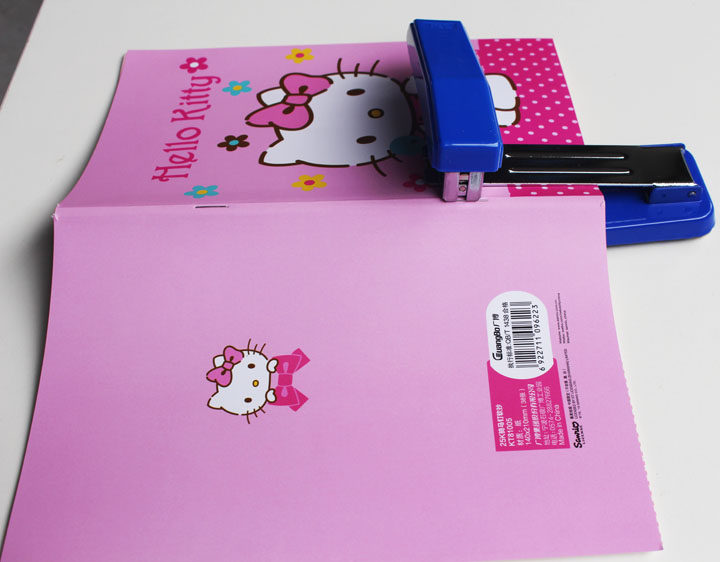 包邮得力骑马订书机旋转订书骑缝装订机中缝学生订书机