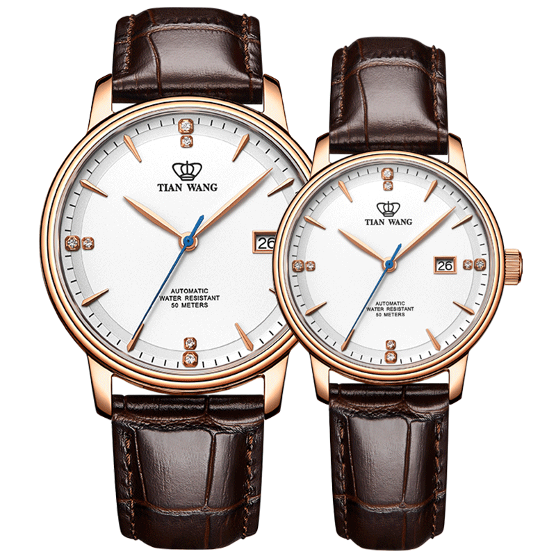 情侣天王男女皮带自动自动机机械机械手手表休闲时尚国产腕表