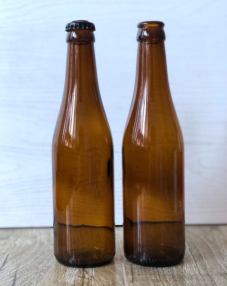 啤酒瓶全新330ml压盖空瓶精酿酒瓶子饮料瓶黄酒瓶密封罐