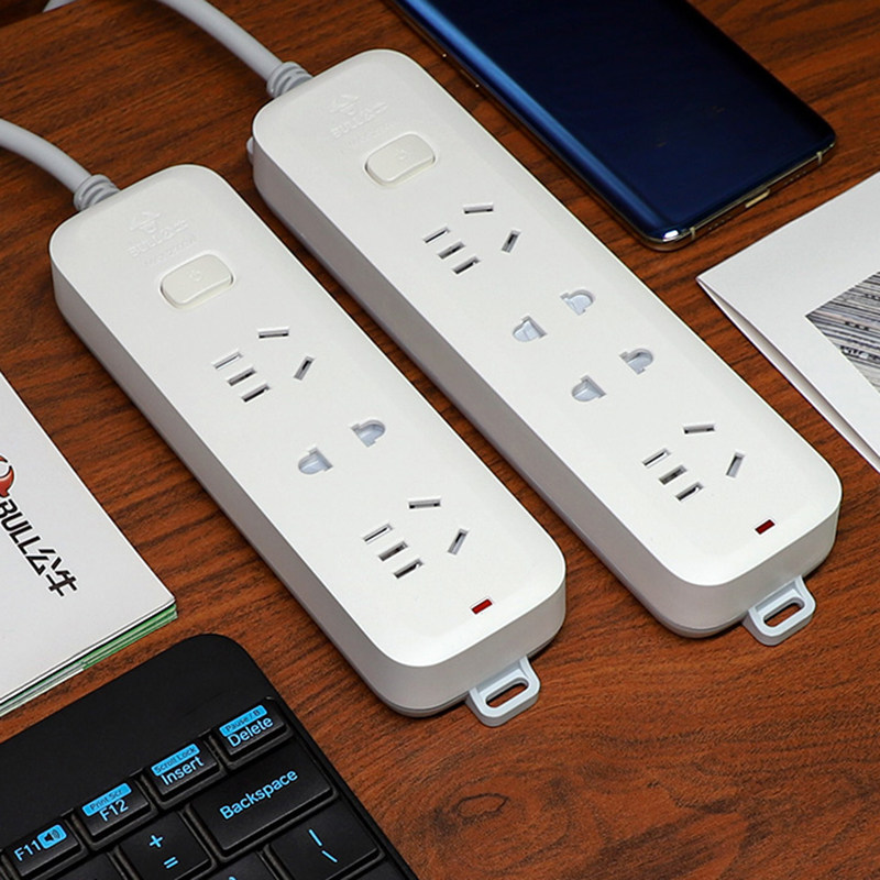 公牛迷你小插排多用插座带线桌面接拖线板多功能智能排插原智能