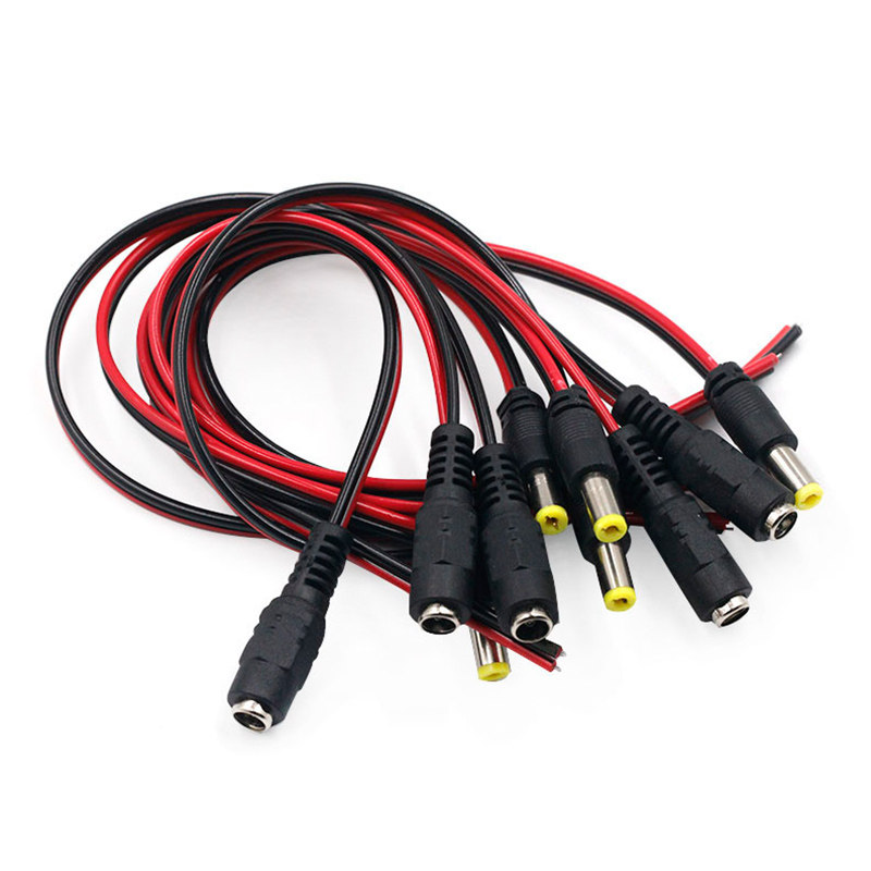 dc电源红黑灯带连接线监控公母接头公母头延长线连接线