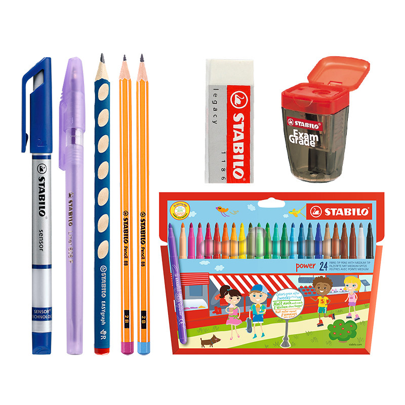 德国用品小学中性笔圆珠笔水彩笔铅笔专用小学生学习水彩笔