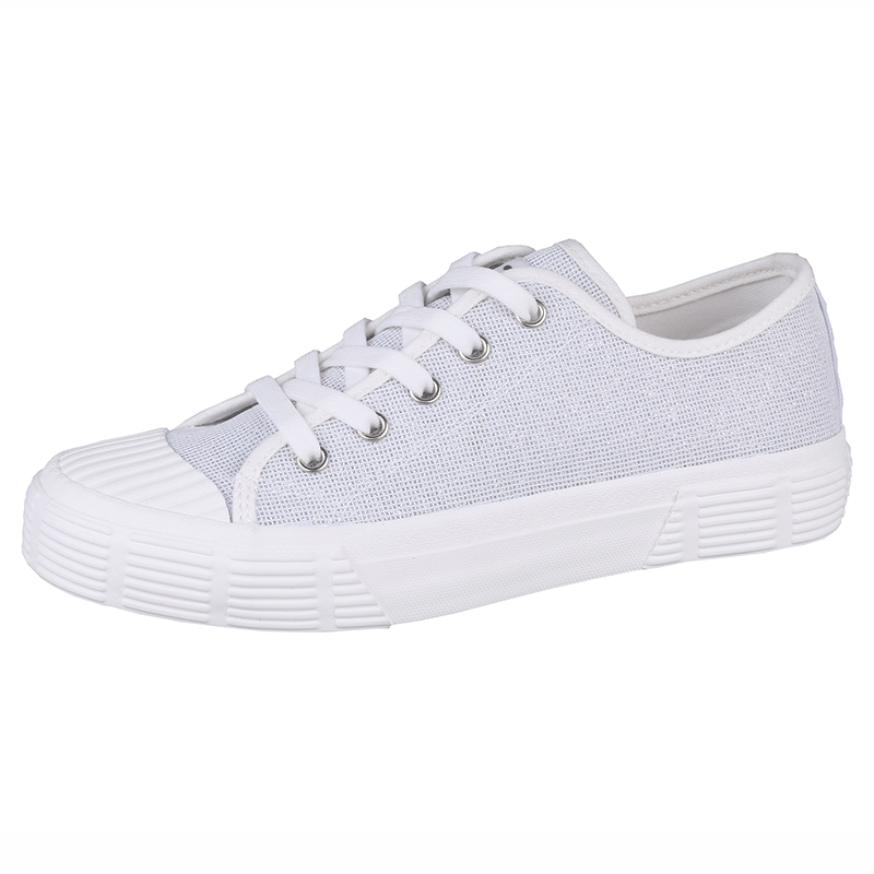 人本帆布布鞋透气亮片一脚脚蹬懒人薄款球鞋帆布鞋