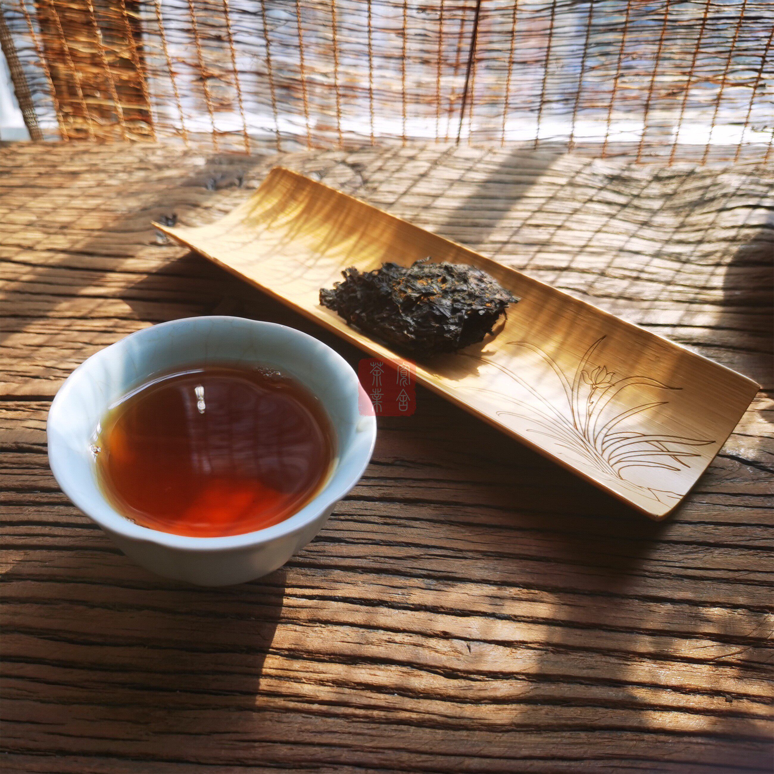 四川熊猫金砖雅安金花米兰国际金奖老茶500克其它黑茶