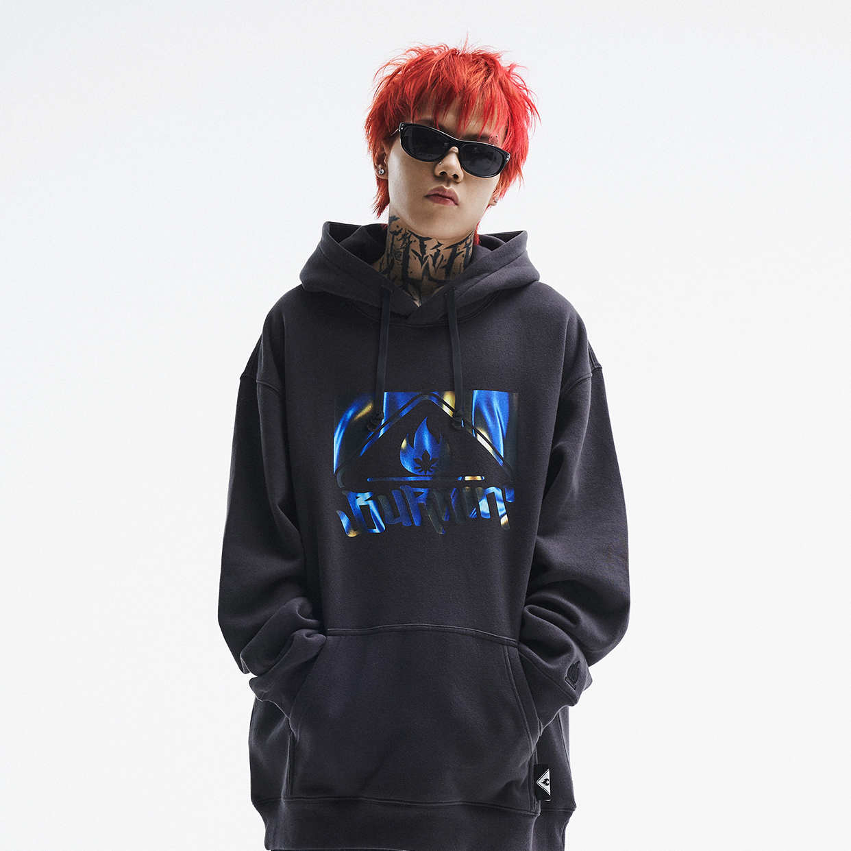 BURNIN* HOODIE 方片LOGO连帽卫衣 3.0秋冬原创潮牌十色连帽衫