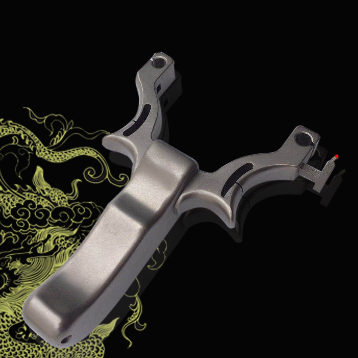 卡球弓单卡钛合金tc21线切割一把抓光纤精准专业新款圆皮射鱼弹弓