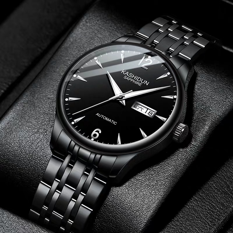 卡诗顿新款潮流全自动机械表男休闲防水夜光商务钢带手表男士腕表