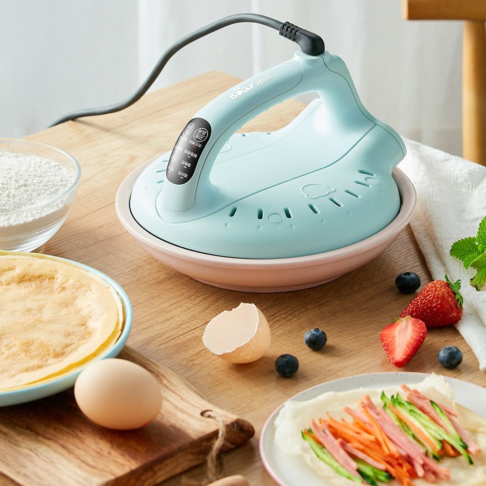 小熊薄饼机家用博饼机春饼机春卷皮机器烙饼神器千层蛋糕皮全自动