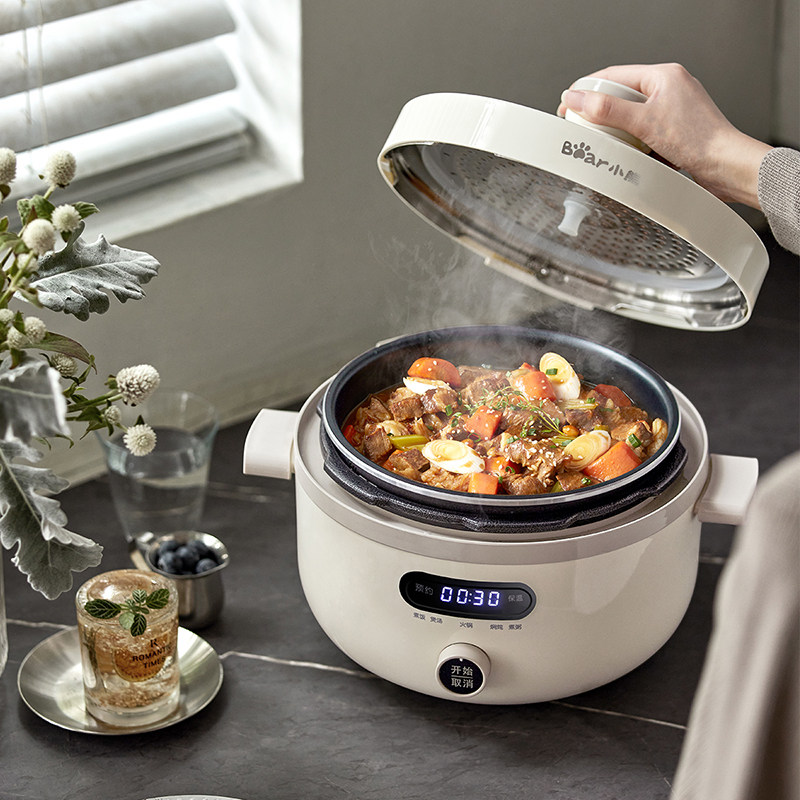 小熊电压力锅家用4l火锅家用锅多功能饭煲高压锅一体官方旗舰正品