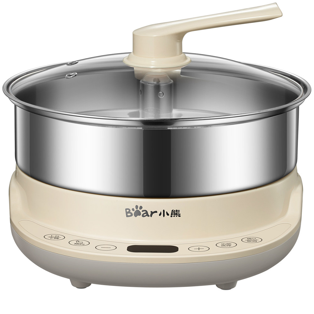 小熊智能自动升降火锅家用多功能一体电热锅电电热火锅