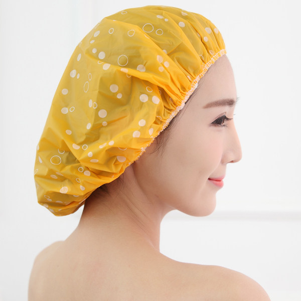 防水浴帽浴室松紧型舒适耐用家居日用洗浴洗澡浴帽