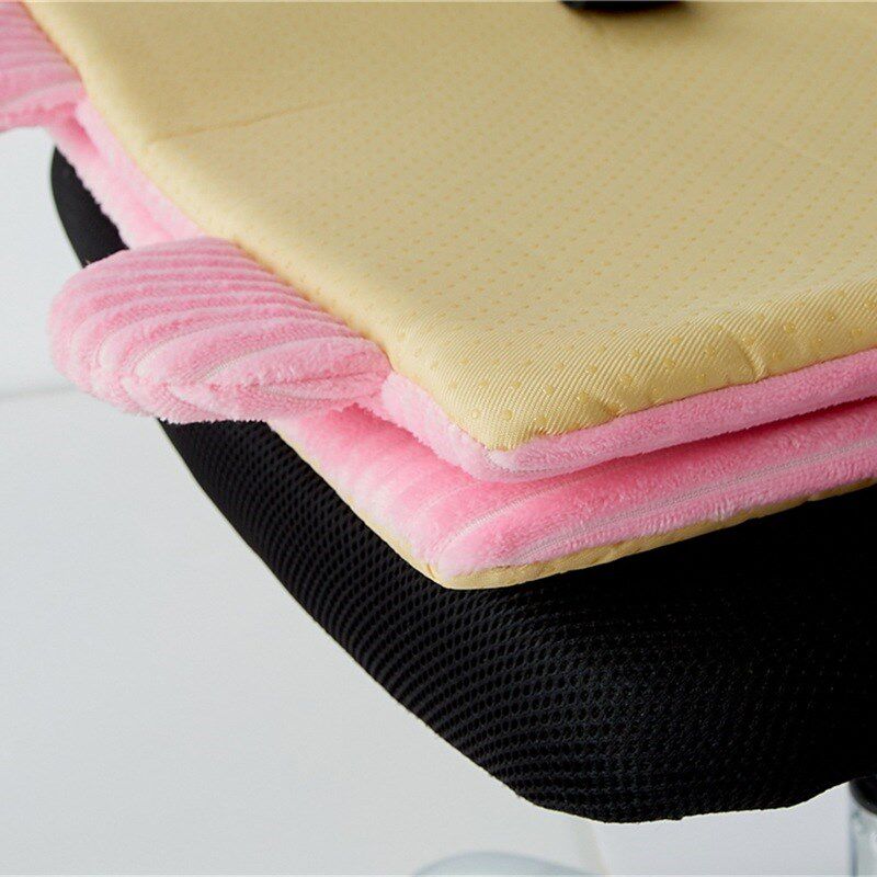 电自加热坐垫腰垫一体椅子垫办公室带靠背调温座椅可爱暖腰宫秋冬