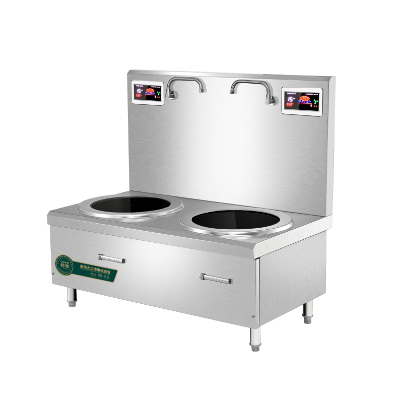 君牌大功率矮汤15kw双头低汤商用双眼电磁电磁炉商用电磁炉