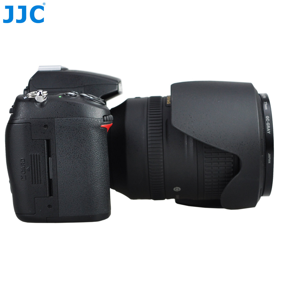 jjc适用尼康hb50遮光相机28300单反镜头28300mm遮光罩