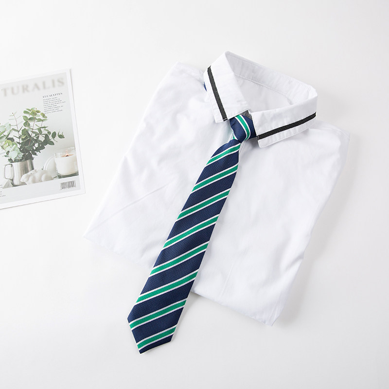 学生校服配套男生领带女生领花学院制服毕业领带