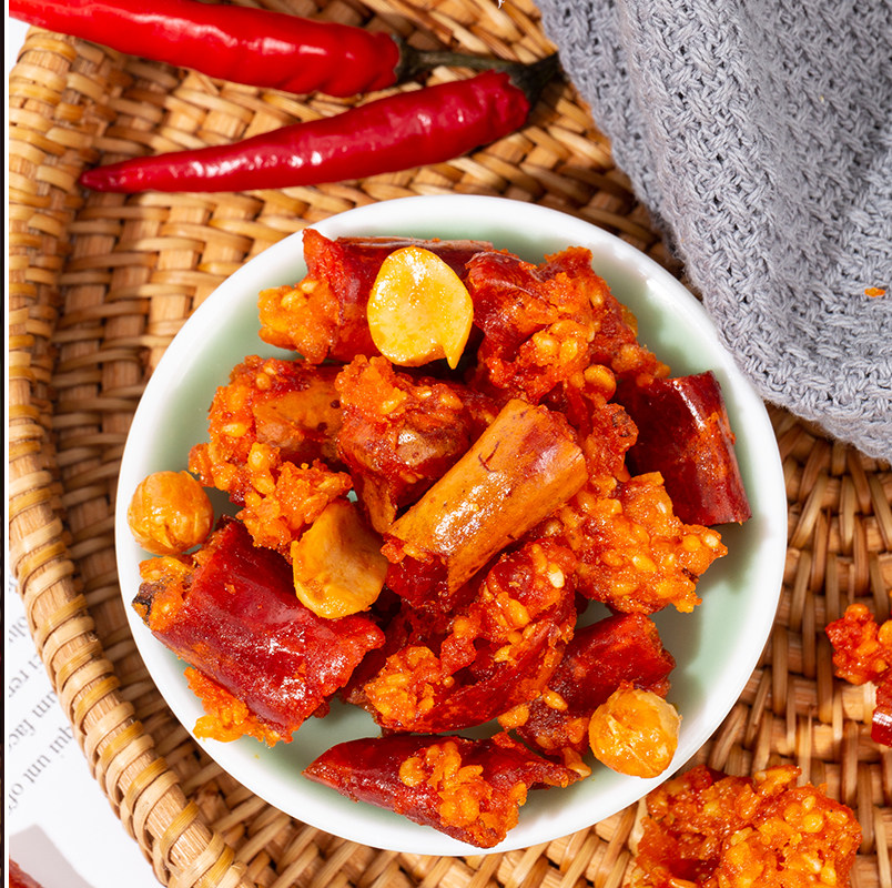 速达香辣香脆辣椒花生花生米米辣椒圈干180克零食花生