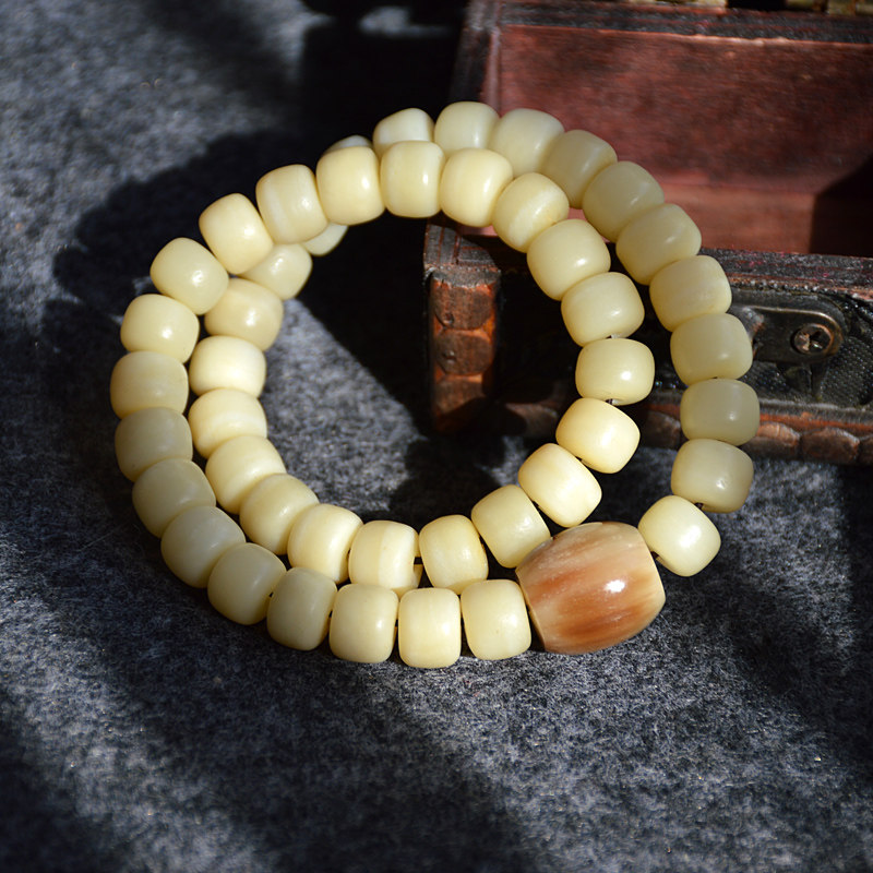 老料高密骆驼佛珠手串骨质驼骨文玩手链念珠佛珠