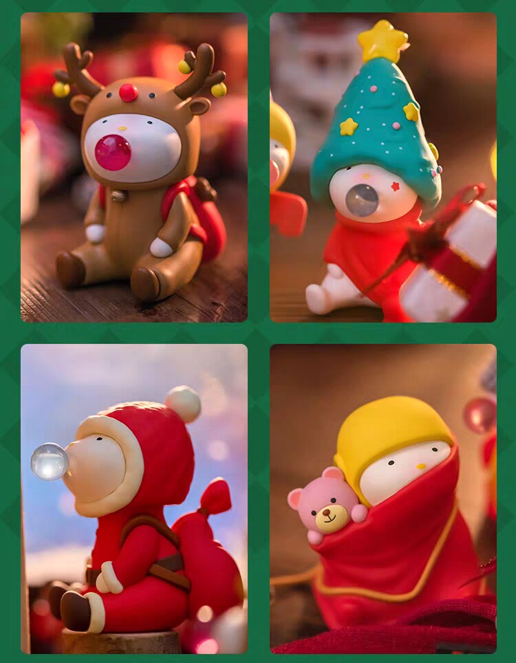 寻找独角兽repolar圣诞吐泡泡泡盲盒潮玩礼物圣诞节潮玩盲盒