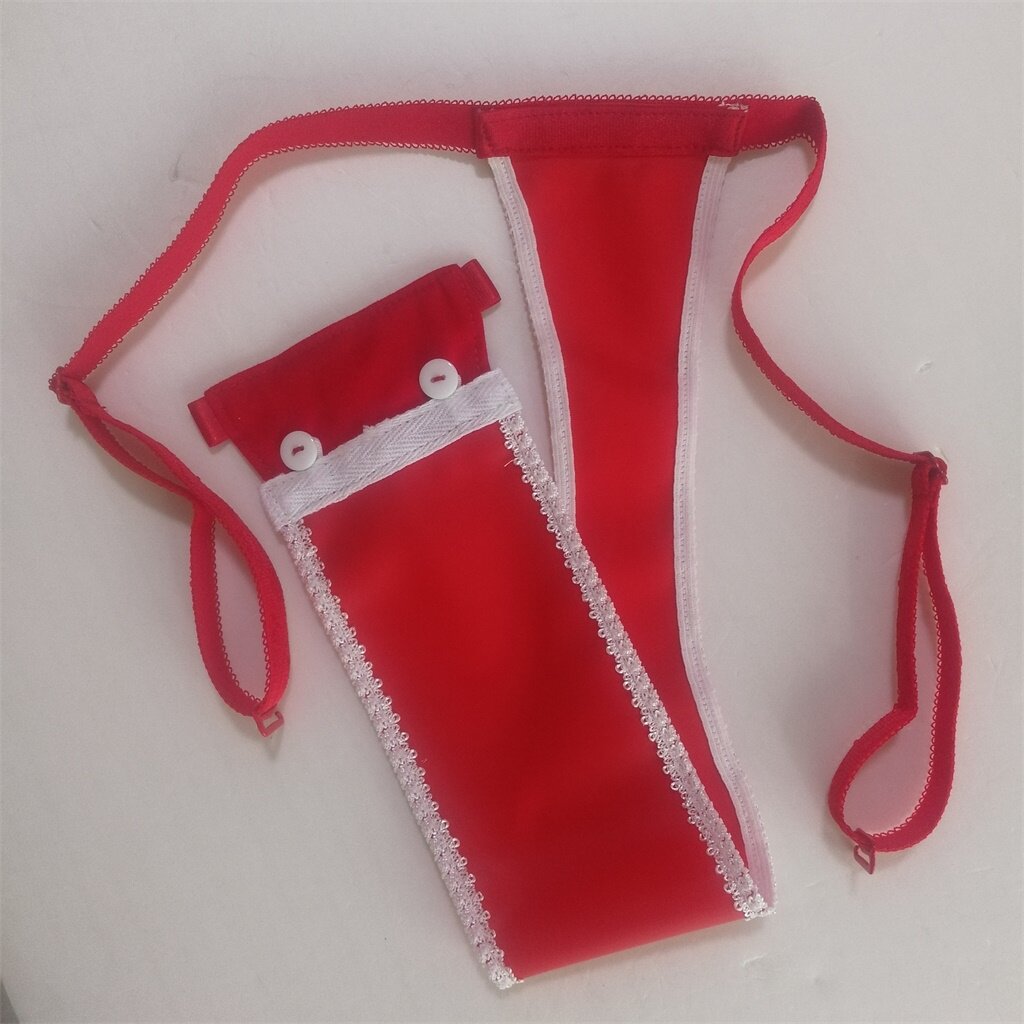 情趣月经带进进口丝滑胶皮卫生带有插槽男女男丁字裤