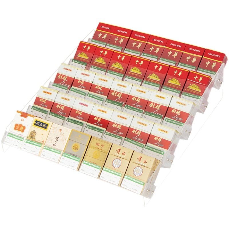 文具店超市美宜佳便利店放烟烟架斜坡货架卷烟展示架超市货架