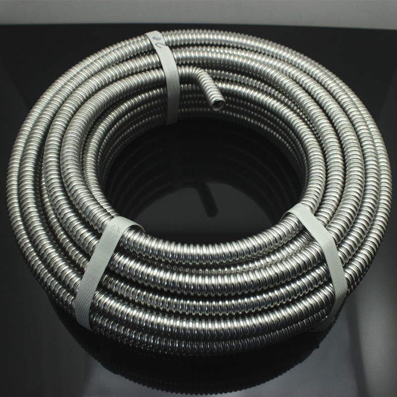 不锈钢波纹管冷热进出水管硬波盘进水软管6分毛坯进水软管