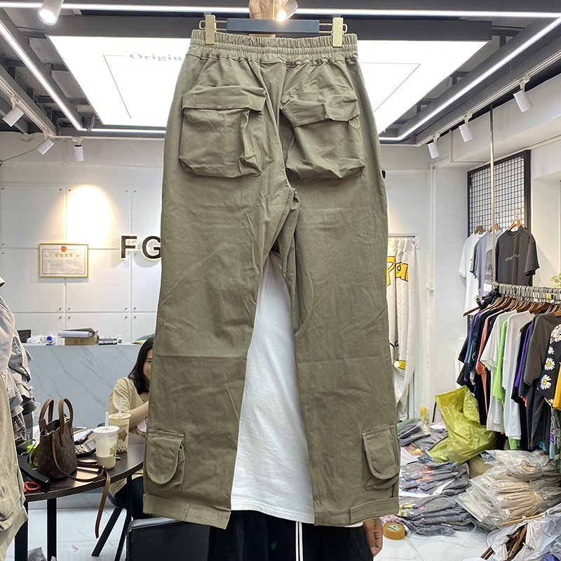 travisscott欧美美高街多口口袋机能工装战术长裤休闲裤