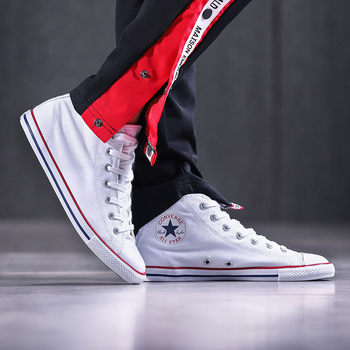 Converse 2022 new summer women's thin-soled high-top white shoes canvas shoes 542553/ 548728 537216C