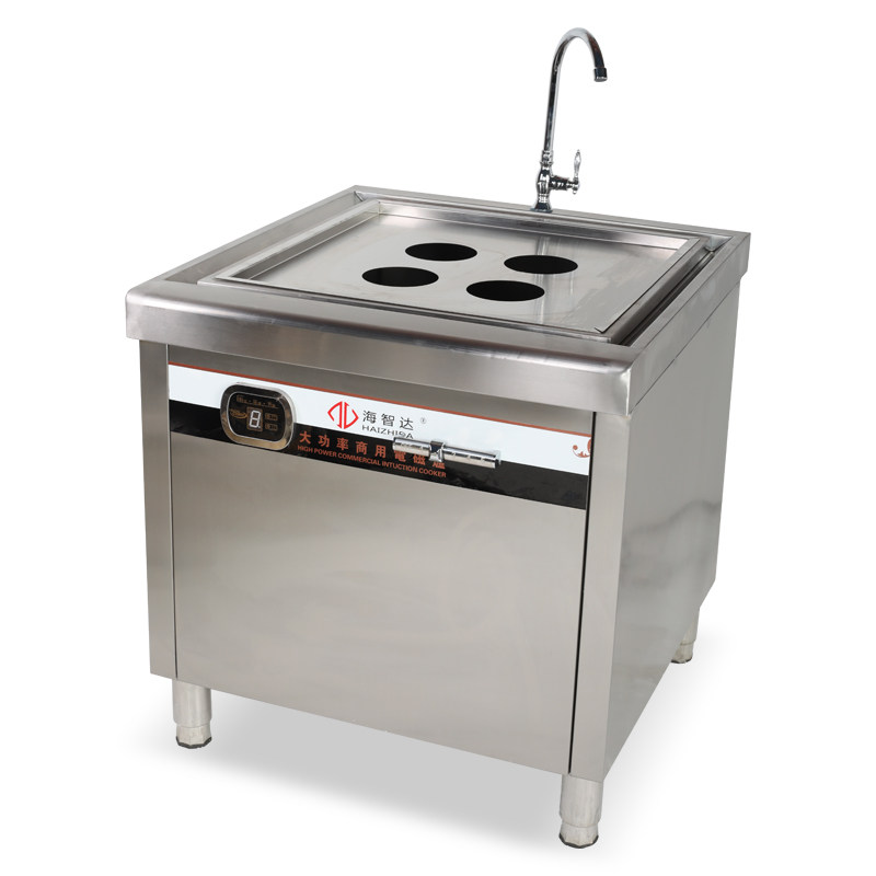 海智达8000w保温电热四眼商用蒸包加热蒸炉台式商用电磁炉