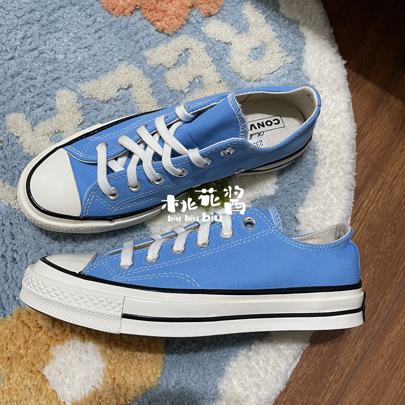 桃花converse匡威1970s天空蓝色高低帮帆布鞋171566帆布鞋