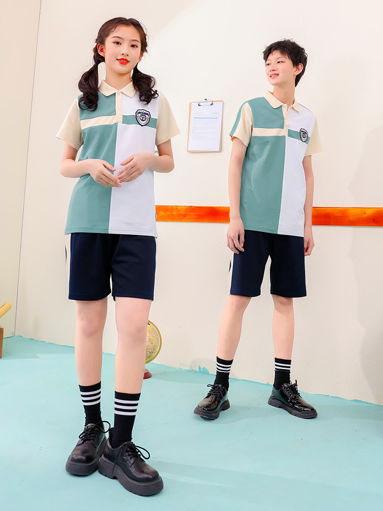 小学生四五年级六年级运动会毕业短袖夏装校服中裤儿童演出服