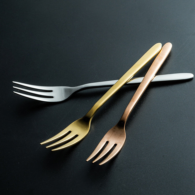 水果不锈钢叉子家用刀叉小叉吃插果叉套装儿童水果叉