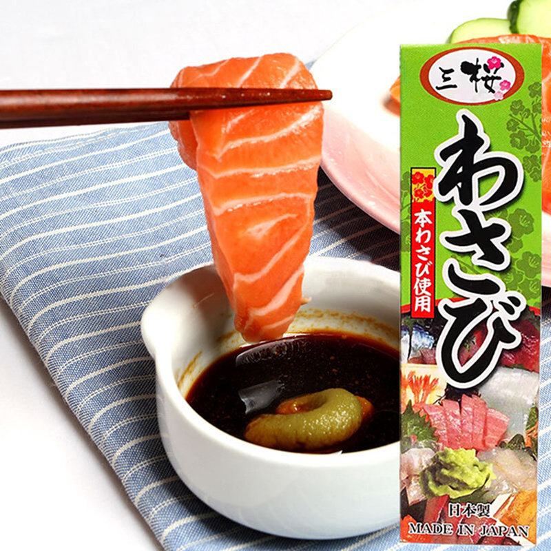 现货日本料理原装进口三樱牌青芥末山葵海鲜火锅寿司酱类调料
