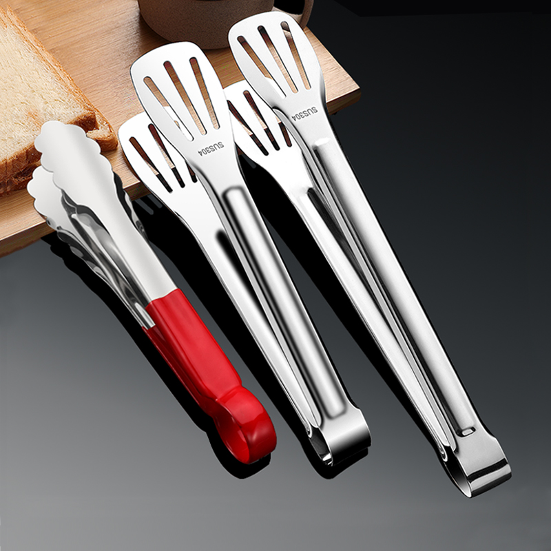 不锈钢食品夹子商用厨房夹菜烧烤牛排烤肉防烫烧烤夹