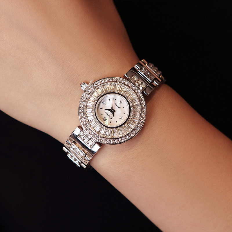 savina满钻小巧精致手表女小表盘女表国产腕表