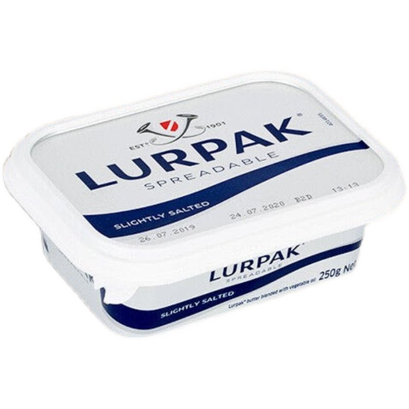 lurpak银宝涂抹面包黄油即食咸味早餐spreadablebutter250g黄油