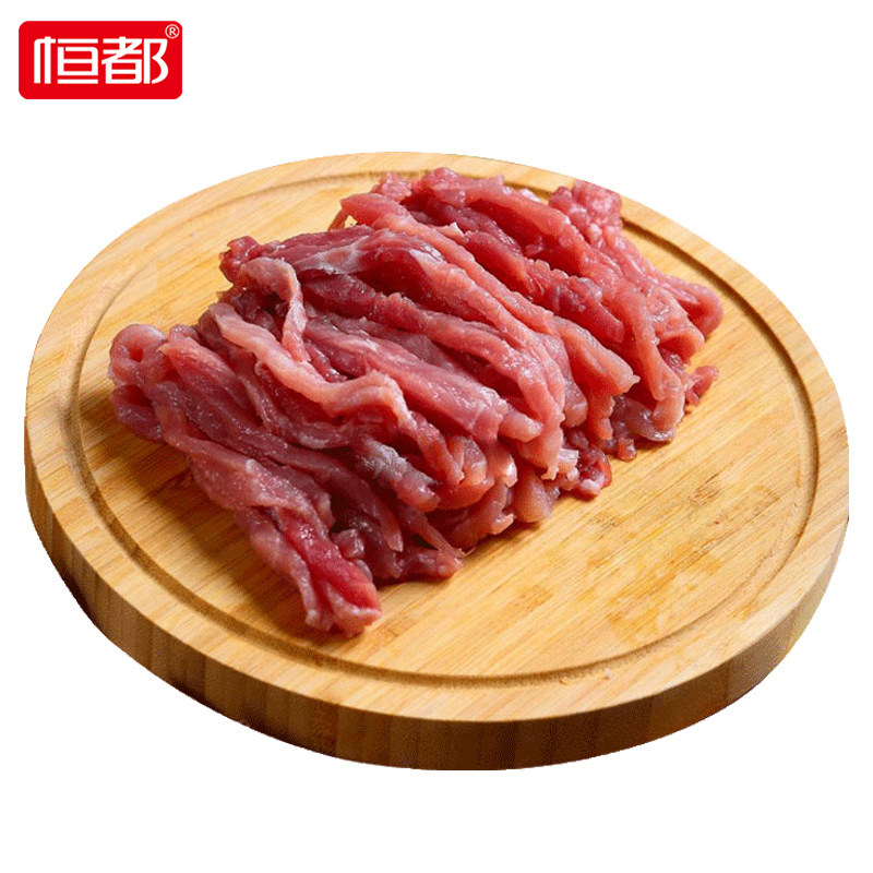 牛肉恒都精选肉丝150gx6冷冻切丝炒菜生牛肉