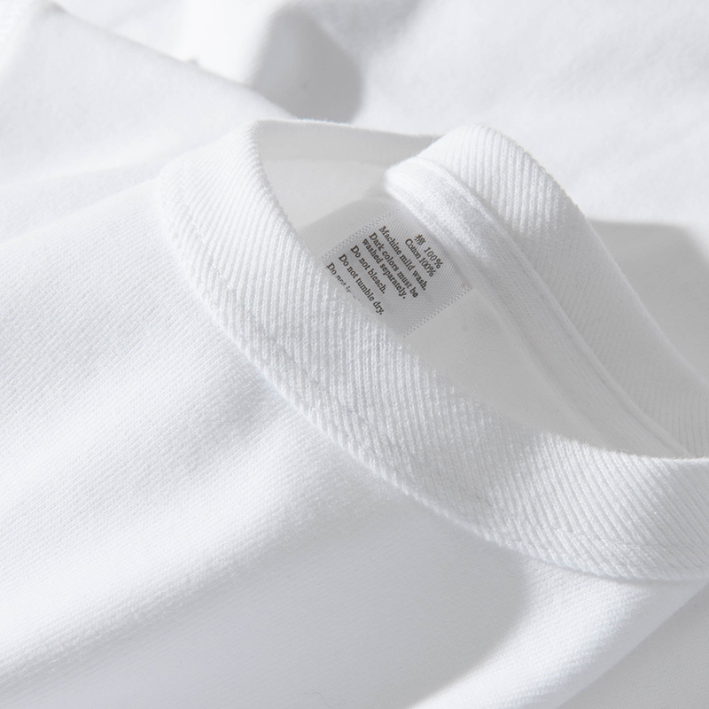 三本针抗变形！纯白色300克重磅纯棉磨毛宽松打底简约纯色时尚
